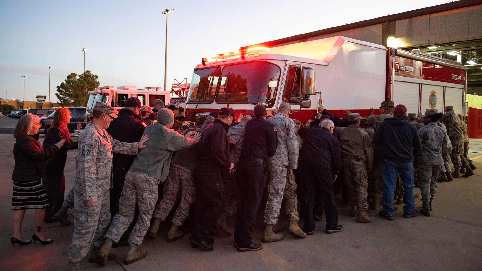 97th CES recives new rescue engine.