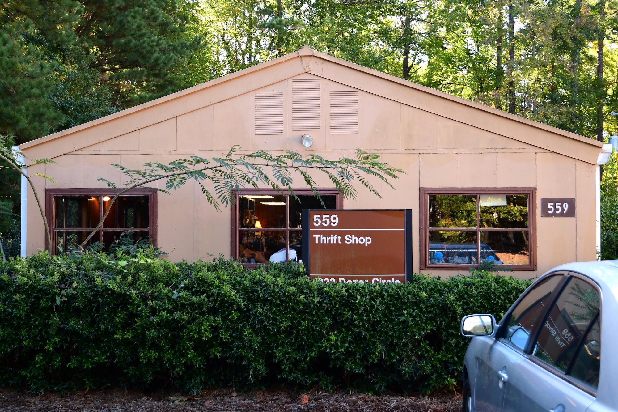 The Dobbins Thrift Shop is located by Outdoor Recreation on base. It was started by the officers’ wives’ club nearly thirty years ago and was located in a trailer across from the building that currently houses the 22nd Air Force headquarters. (U.S. Air Force photo/Tech. Sgt. Andrew Park)