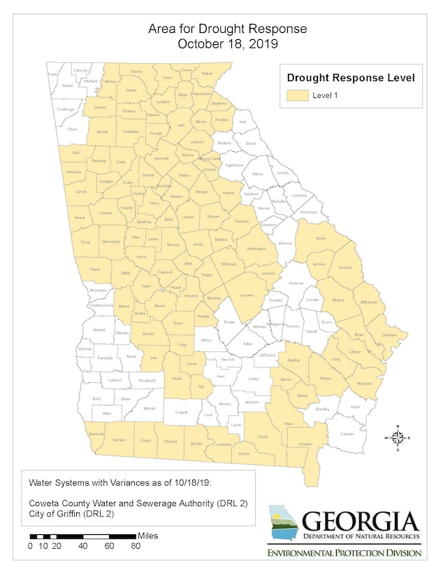 Map of final drought 2019.