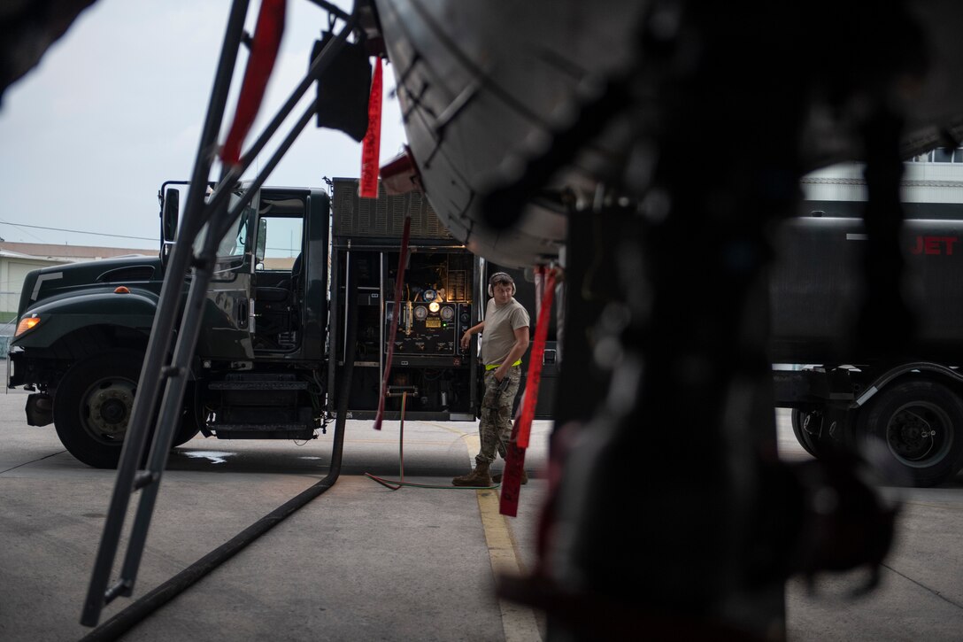 The 18th LRS petroleum, oil and lubricants flight supports all home station and transient aircraft, managing 1.3 million gallons of fuel annually for 320 organizations. (U.S. Air Force photo by Tech. Sgt. Matthew B. Fredericks)