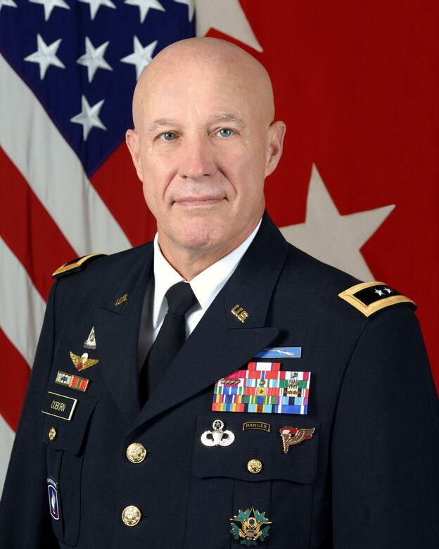 Maj. Gen. David C. Coburn, U.S. Army Financial Management Command, poses for an official photo.