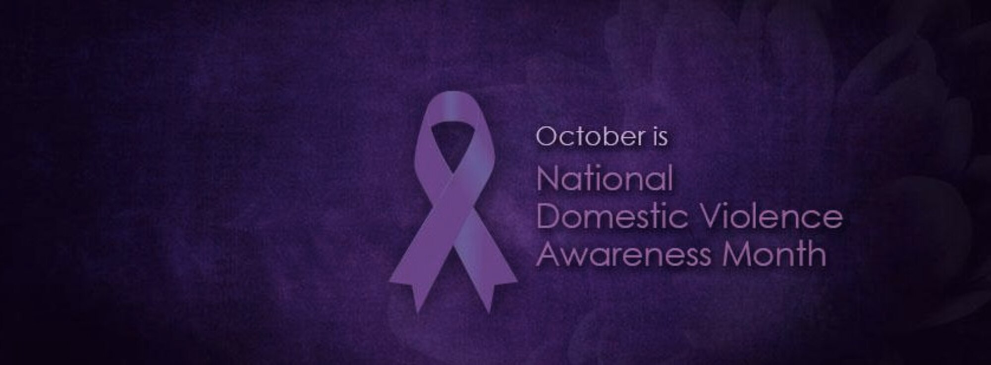 October domestic violence month awareness ribbon
