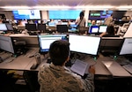U.S. Air Force Airmen from the 33rd Network Warfare Squadron conduct cyber operations at Joint Base San Antonio-Lackland Aug. 27. The 33rd NWS utilizes a cyber weapon system that employs more than 40 tools and applications. The “12N12” initiative aims to reduce this number to 12 in 12 months.