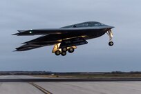 B-2 Spirit Bombers depart for a Bomber Task Force (BTF)mission, October 27, 2019. This BTF mission is part of Global Thunder 20, U.S.Strategic Command's annual nuclear command and control and field training exercise that enhances readiness.