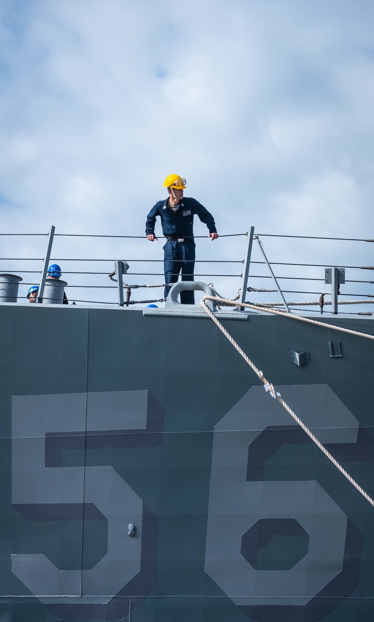 The Arleigh Burke class guided-missile destroyer USS John S. McCain (DDG 56) departs Fleet Activities Yokosuka to conduct comprehensive at-sea testing. This is the first underway for John S. McCain since its collision in 2017. John S. McCain is assigned to Destroyer Squadron (DESRON) 15 and forward-deployed to Yokosuka, Japan.
