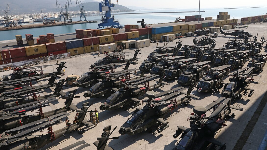 3rd Infantry Division arrives in Volos, Greece in support of Atlantic Resolve
