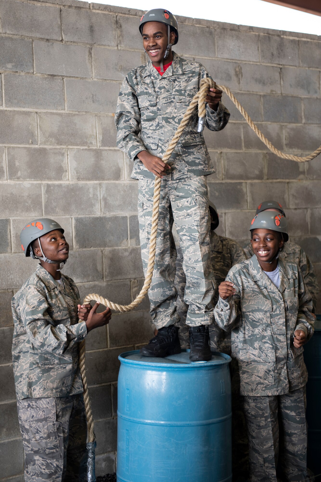 Air Force Junior ROTC cadets participate in the LRC