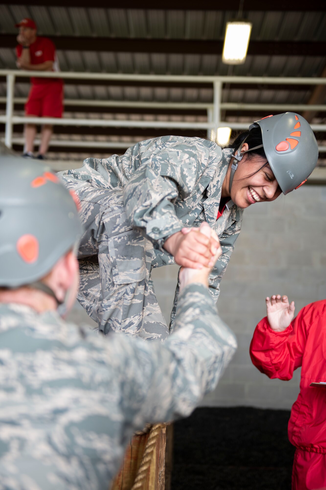 Air Force Junior ROTC cadets participate in the LRC