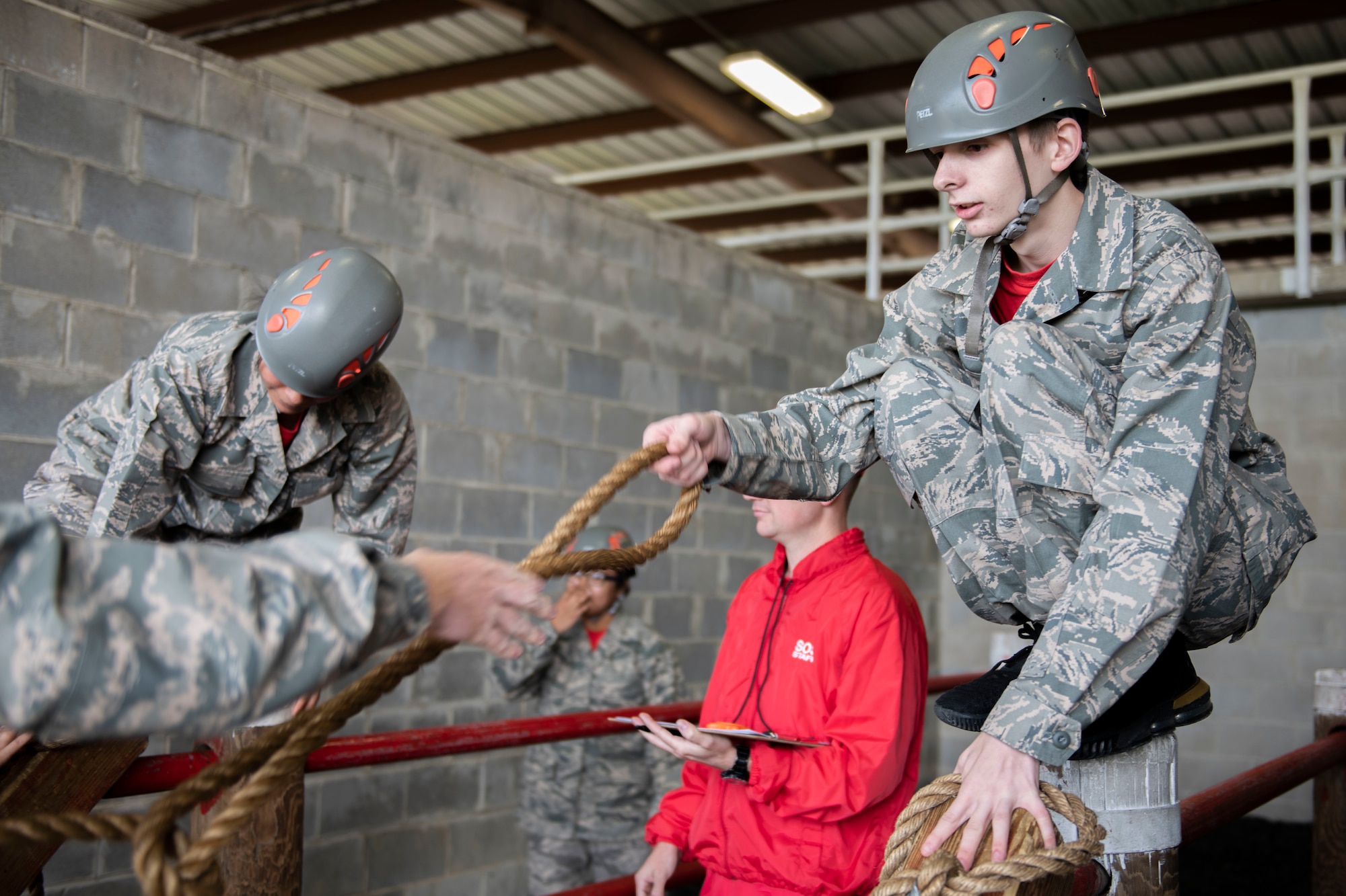 Air Force Junior ROTC cadets participate in the LRC