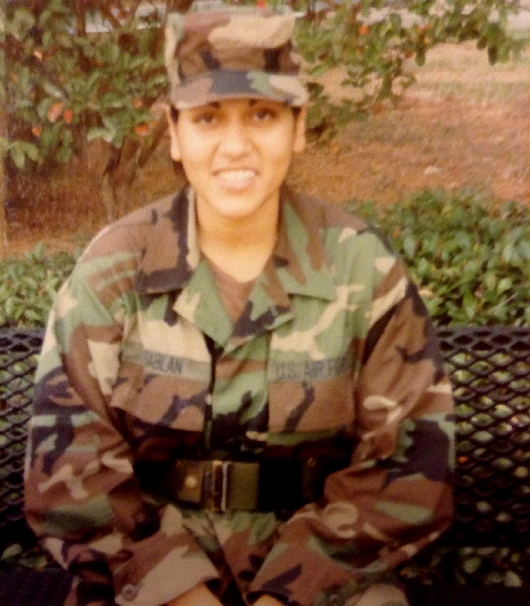 Retired Chief Master Sgt. Leenette Joseph, former U.S. Air Forces in Europe – Air Forces Africa Equal Opportunity functional manager, is pictured early in her career.
