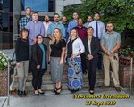 Group Photo of 15 new employees who attended the September NEO Session.   From left to right in the front row:  Melissa Lewis, Carrie Readnour, Terri Johnson, Kimberly Douglas, Zoryanna Siemer and Patrick Mc Corkle.  Second Row: Travis Anderson, Blake Beaver, Charles Herman, William Dinsmore, Thomas Cornell, Alexander Simon, Anthony Gunn, Chris Kessler and Brandon Jinks