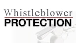 Graphic with words whistleblower protection