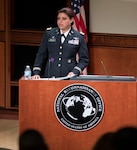 The first Latina Black Hawk helicopter pilot spoke to the National Reconnaissance Office at their headquarters here Wednesday and her message was as clear as it was simple: dignity and respect bring about strength and success.  Army Lieutenant Colonel Marisol Chalas is the first Latina Black Hawk helicopter pilot and daughter of Dominican Republic immigrants.
