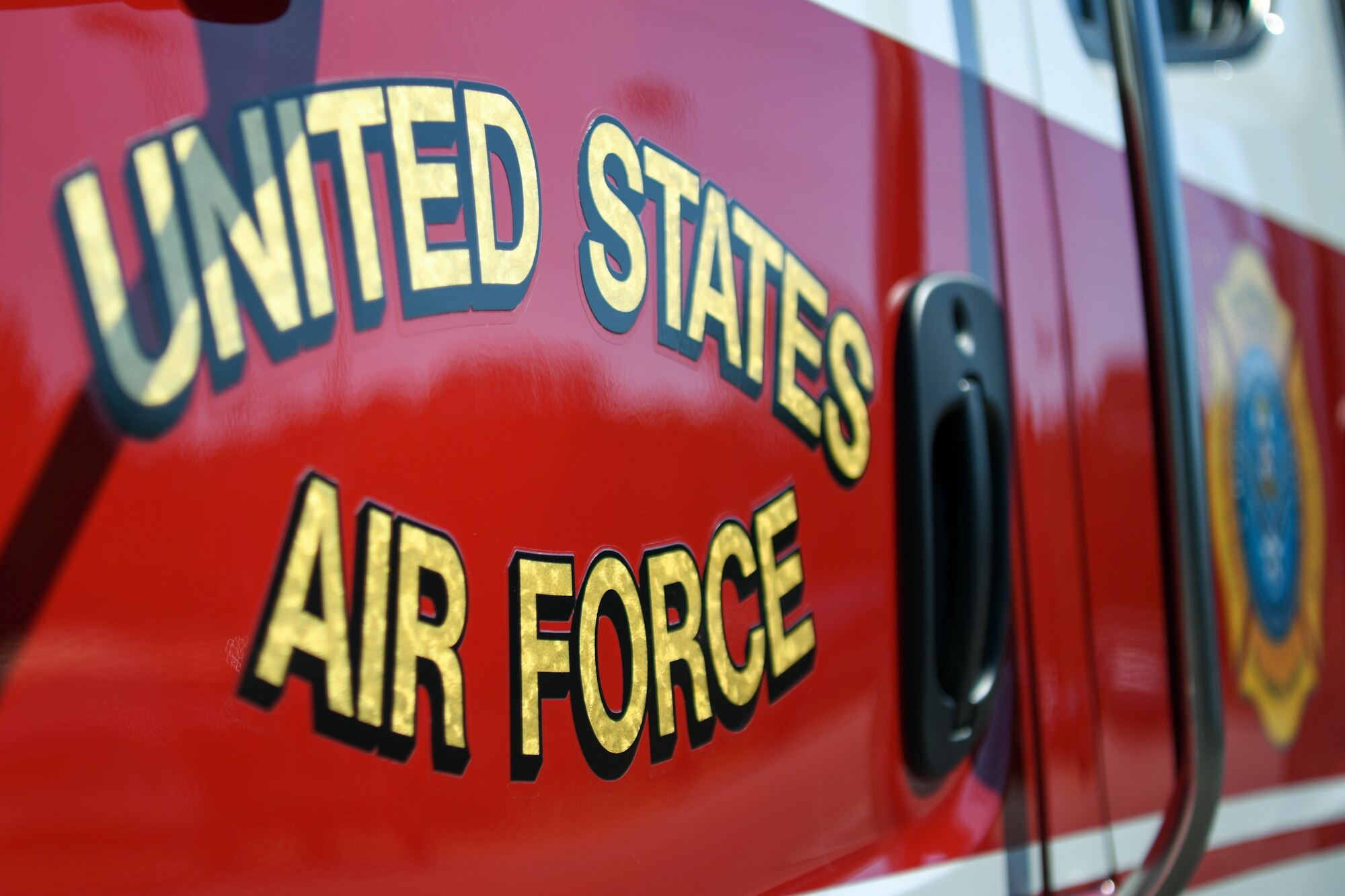 Side of Hurlburt Field fire truck