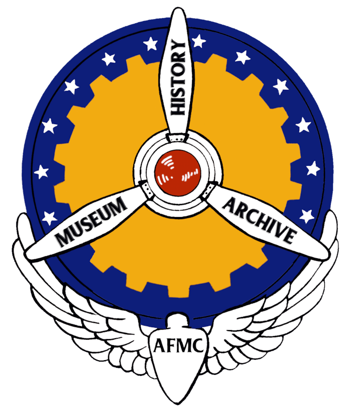 The Air Force Materiel Command History Office logo, representing the three-part mission of the program. The AFMC History Office was named the recipient of the Air Force History and Museums Program’s Excellence in History Program Award, Major Command level, for 2019.