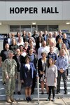 IMAGE: VIRGINIA BEACH, Va. (Oct. 22, 2019) – Navy safety and occupational health and environmental managers from 10 Naval Warfare Center divisions, Naval Air Station Oceana Regional Safety Office, and the Navy Safety Center, are pictured at the Naval Warfare Center’s Safety and Environmental Face-to-Face Symposium. The managers shared innovative ideas, trends, and information impacting safety, occupational health, and environmental protection at the event hosted by Naval Surface Warfare Center Dahlgren Division Dam Neck Activity.  (U.S. Navy photo by George Bieber/Released)