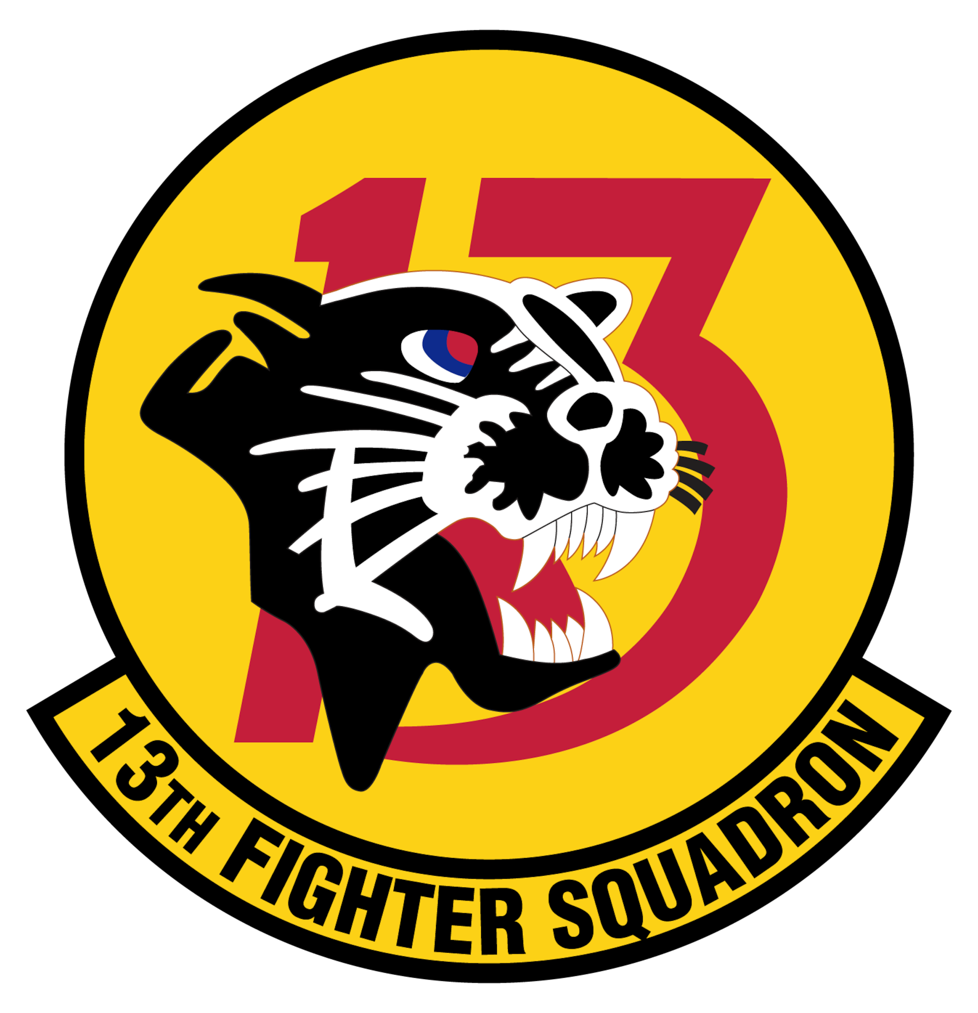 Established as the 313th Bombardment Squadron during World War II, the 13th Fighter Squadron pioneered the Wild Weasel mission during the Vietnam War. In 1972, the 13 FS adopted a black Asian leopard named Eldridge and became known as the “Panther Pack.” On June 1, 1985, the squadron activated at Misawa Air Base flying for the 432nd and 35th Operations Group. (Graphic courtesy of U.S. Air Force)