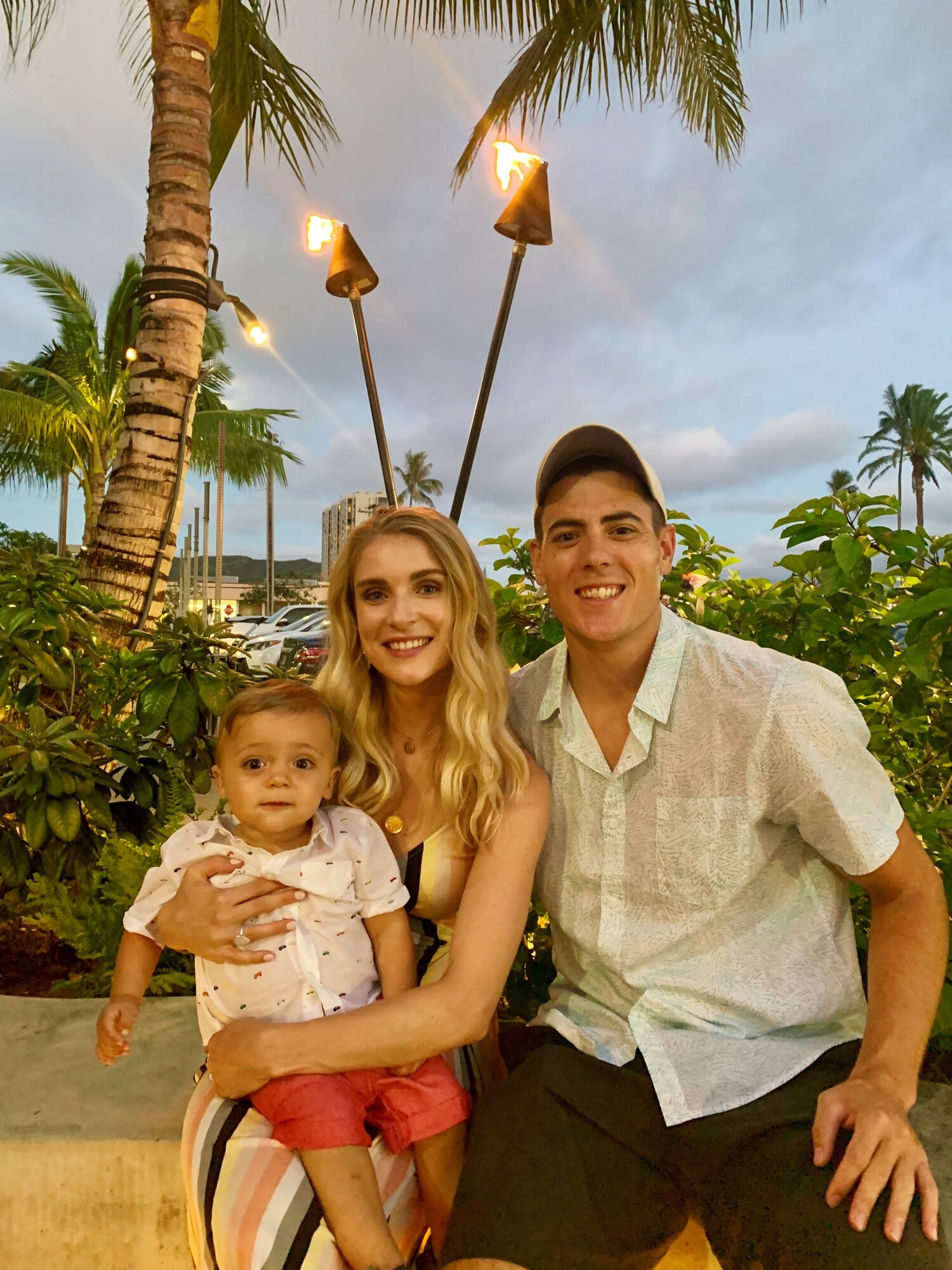 Captain Emily Barkemeyer and Captain Jared Barkemeyer enjoy living in Hawaii with their son.