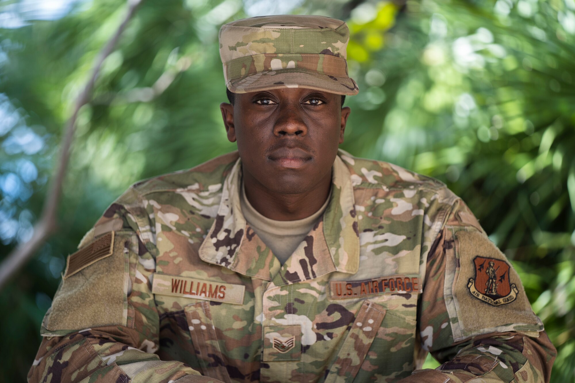 Photo of Airman sitting