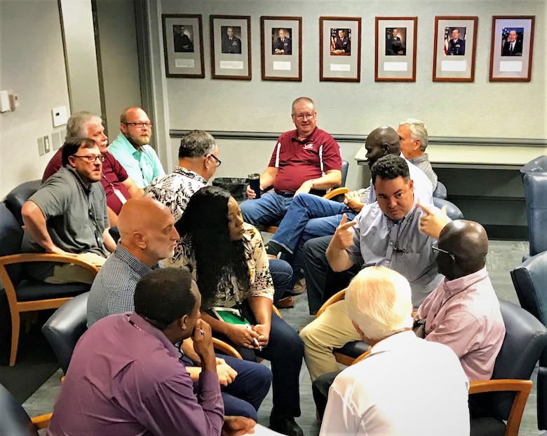 Recently, various members of the Air Force Civil Engineer Center at Tyndall Air Force Base, Fla., gathered in small groups as part of the mandatory Tactical Pause initiative.