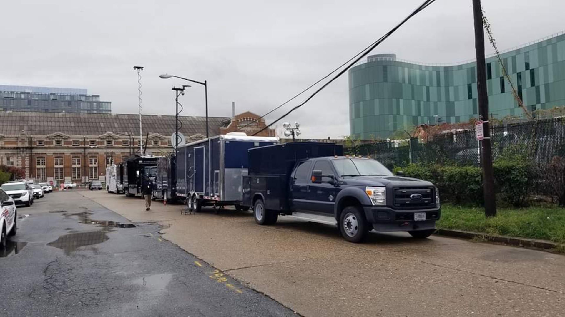 Vehicles, personnel and equipment from the District of Columbia National Guard’s 33rd Civil Support Team are positioned to support civil authorities in Washington. In addition to supporting the Marine Corps Marathon, the District of Columbia National Guard’s 33rd Civil Support Team provided District officials support during the historic 2019 World Series games at the National’s Stadium Oct. 25-27.