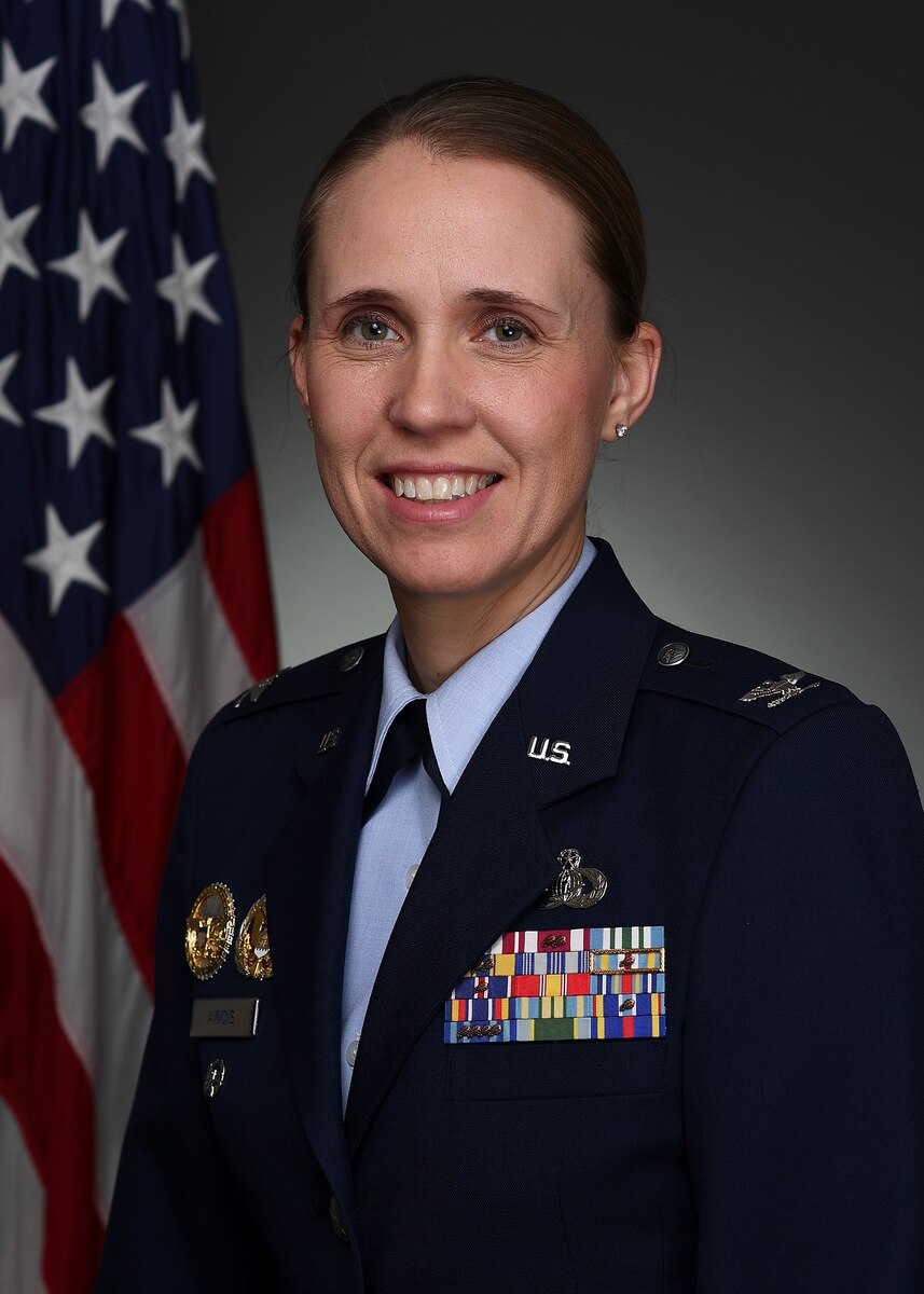 Col. Carolyn Ammons poses for an official photo on Sept. 9, 2019, F.E. Warren Air Force Base, Wyoming. (U.S. Air Force photo)