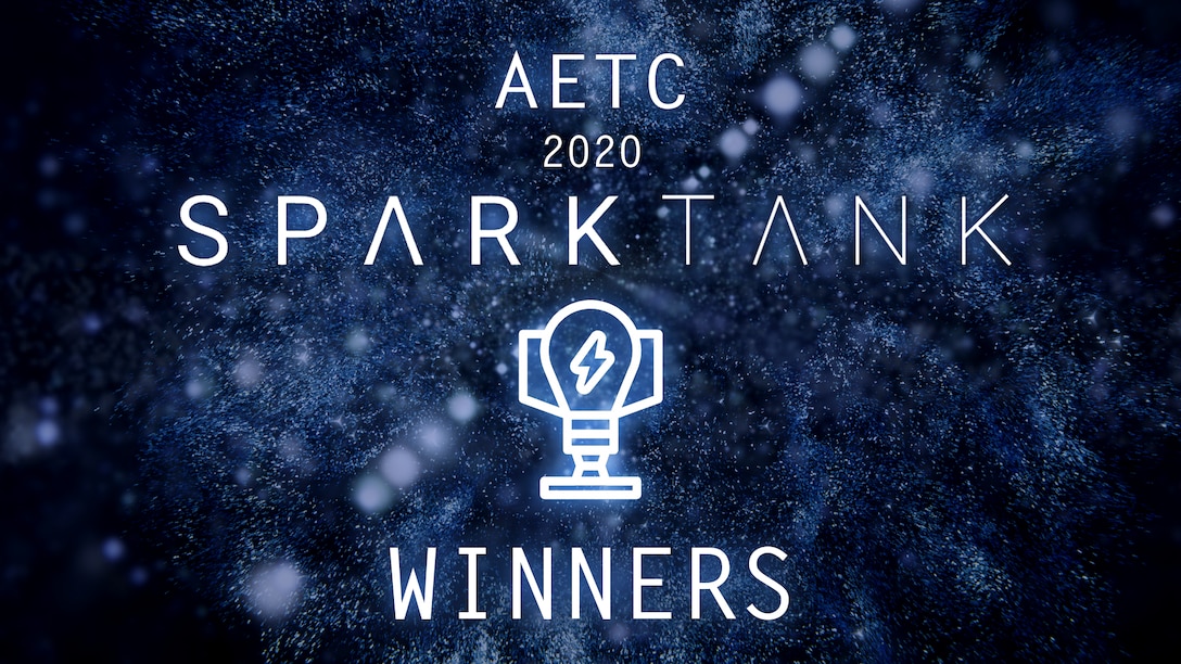 AETC 2020 Spark Tank Challenge Winners.Since its inception in September 2017, the Spark Tank competition has been a high-profile, public forum that celebrates the innovations of Airmen while identifying avenues to increase lethality and cost-effective modernization, pushing boundaries to pursue future technologies and recognizing problems and creative solutions.