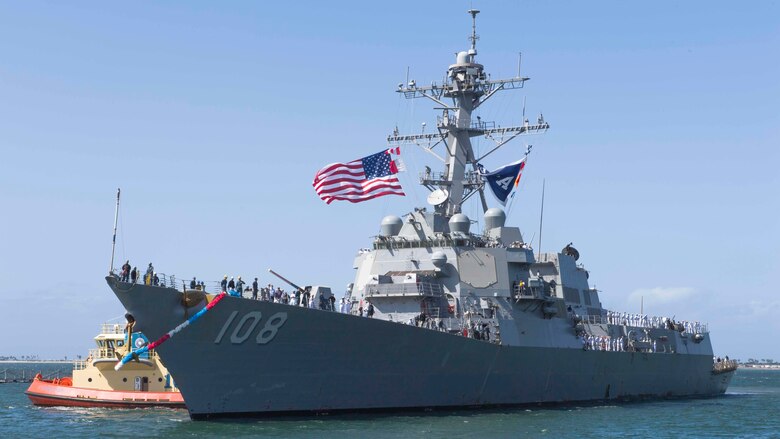 U.S. Navy file photo of USS Wayne E. Meyer (DDG 108).