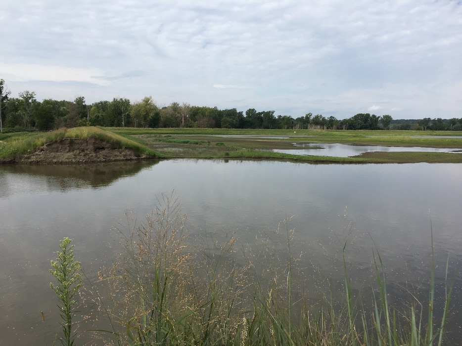 Levee L611-614 outlet breach documented Aug. 24, 2019 during USACE site visit.