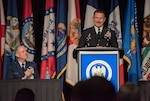 Gen. James McConville, chief of staff of the Army, speaks during the annual conference for the National Guard Association of the United States in Denver Aug. 31, 2019. McConville touted the work of National Guard Soldiers and said the Army plans to take advantage of the skillsets many Citizen-Soldiers possess.