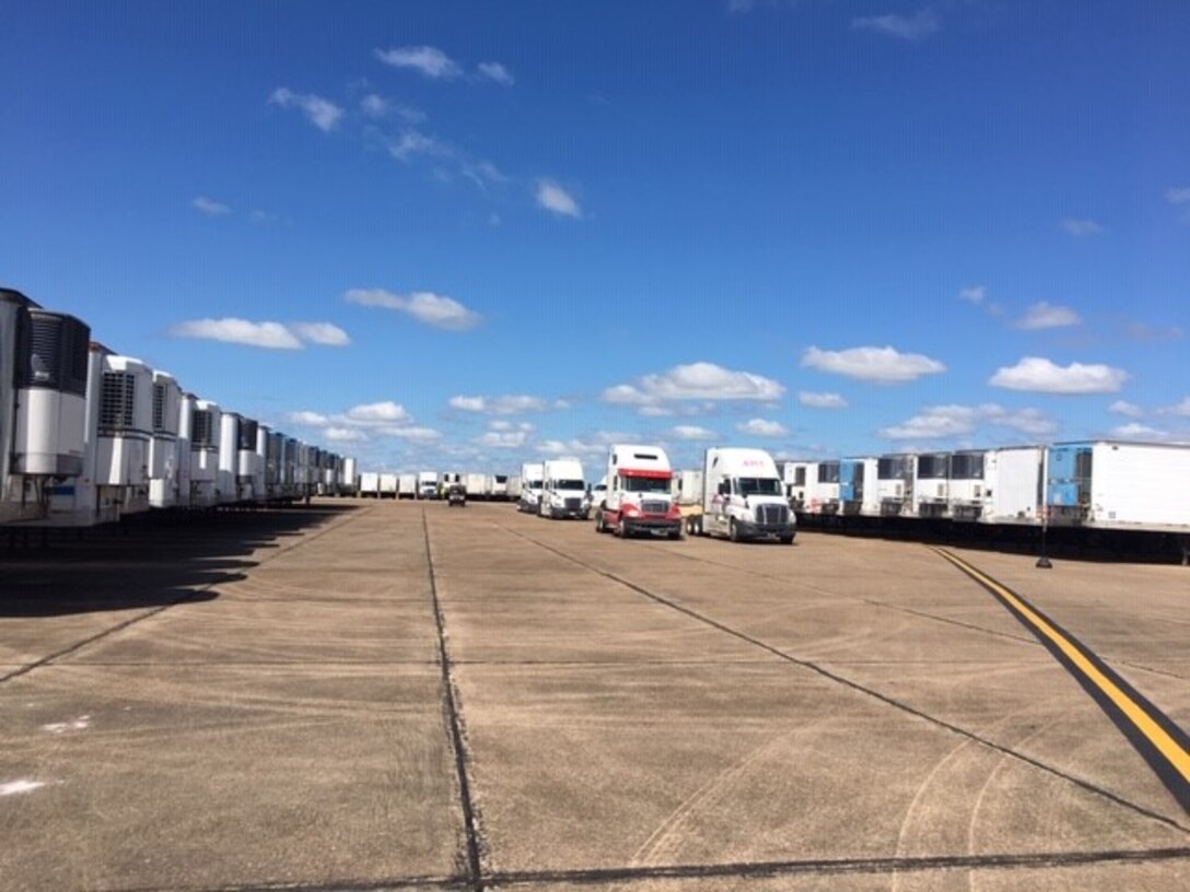 DLA Distribution Expeditionary on the ground at Maxwell Air Force Base in support of FEMA