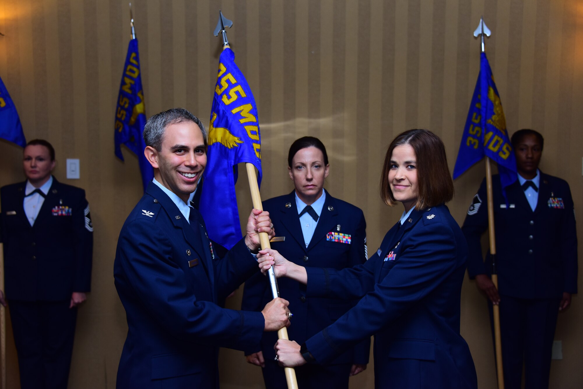 a photo of the Medical Group reorganization ceremony