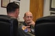 U.S. Air Force Gen. Mike Holmes, commander of Air Combat Command, attends a briefing at Davis-Monthan Air Force Base, Arizona, Aug. 22, 2019. Leaders from the 355th Wing briefed Holmes on various topics such as Southern Arizona airspace reutilization and expansion, and 355th WG reorganization. (U.S. Air Force photo by Senior Airman Mya M. Crosby)