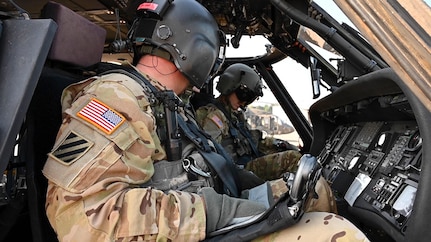 Crew members from the West Virginia National Guard's Company C., 2-104th General Support Aviation Battalion, located in Williamstown, W.Va., prepare to deploy to South Carolina in support of Hurricane Dorian response and recovery operations Sept. 4, 2019. Eight Soldiers from the aeromedical evacuation crew will be on standby for a week to provide assistance as needed. (U.S. Army National Guard photo by Edwin Wriston)