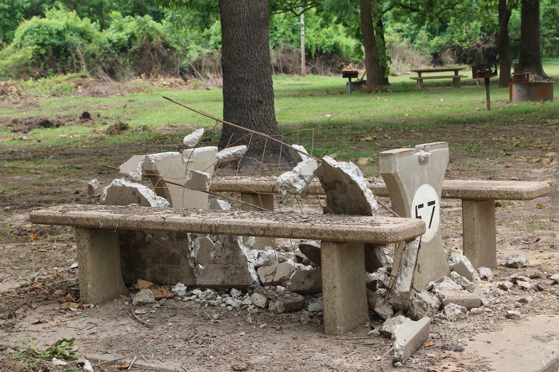 Numerous parks on the Arkansas River were severely damaged during the Arkansas River Spring Flood.