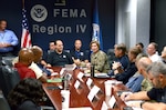 Lt. Gen. Laura Richardson, U. S. Army North (Fifth Army) commanding general, met with leaders at the Federal Emergency Management Agency Region IV Regional Response Coordination Center to discuss Hurricane Dorian response efforts in Florida, Georgia, South Carolina and North Carolina.