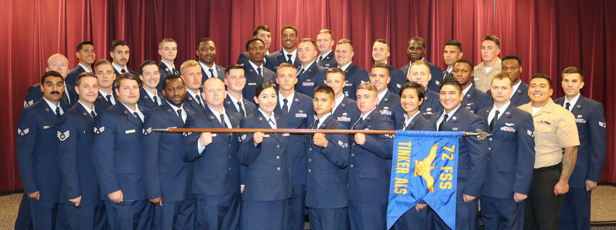 Airman Leadership School Class 19-F graduates. (Courtesy photo)