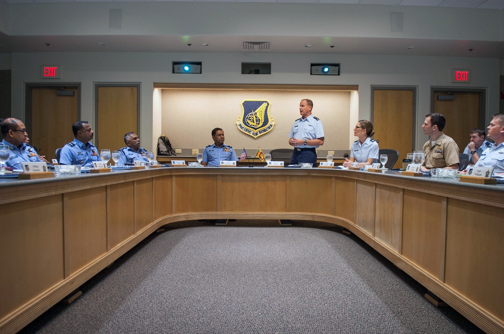 Pacific Air Forces Hosts Third US-Sri Lanka Airman-to-Airman Talks