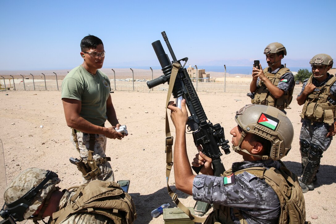 4th LE, Jordanian 77th Marines Battalion train during Exercise Eager Lion 2019