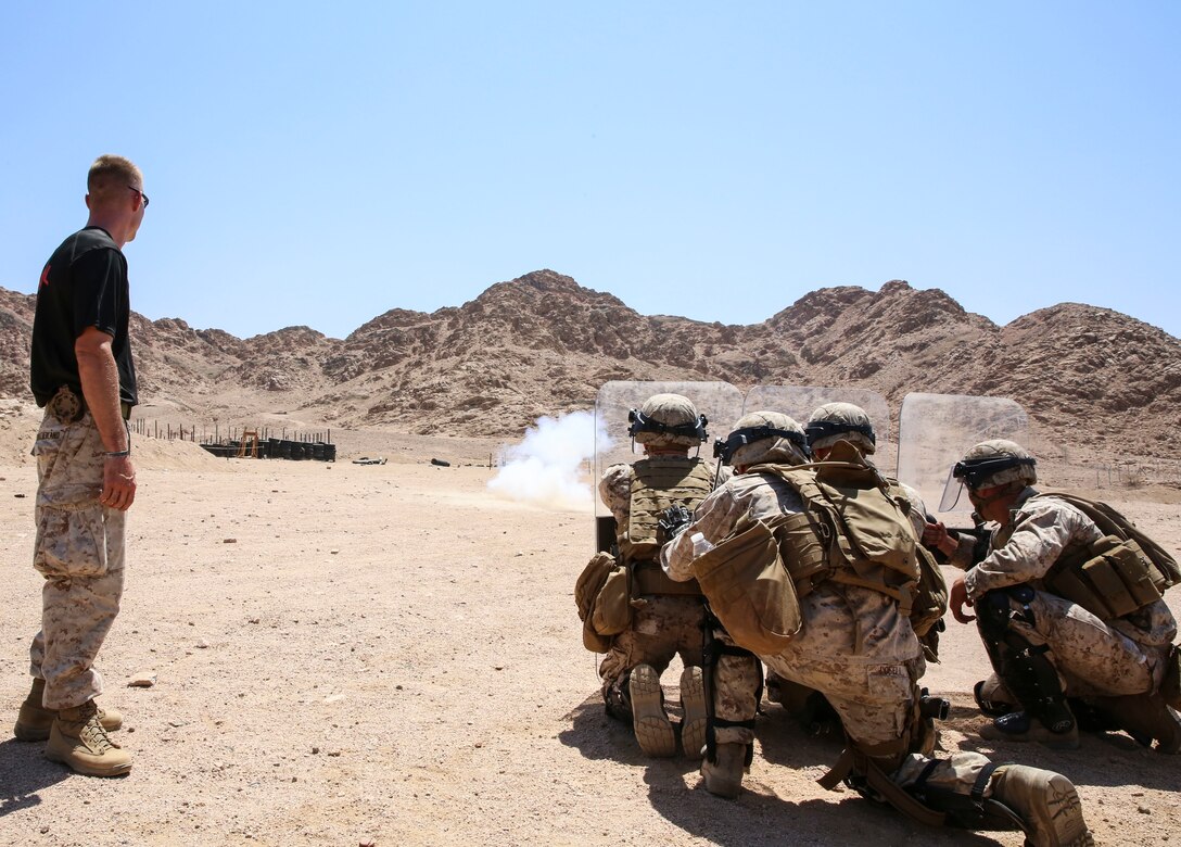 4th LE, Jordanian 77th Marines Battalion train during Exercise Eager Lion 2019