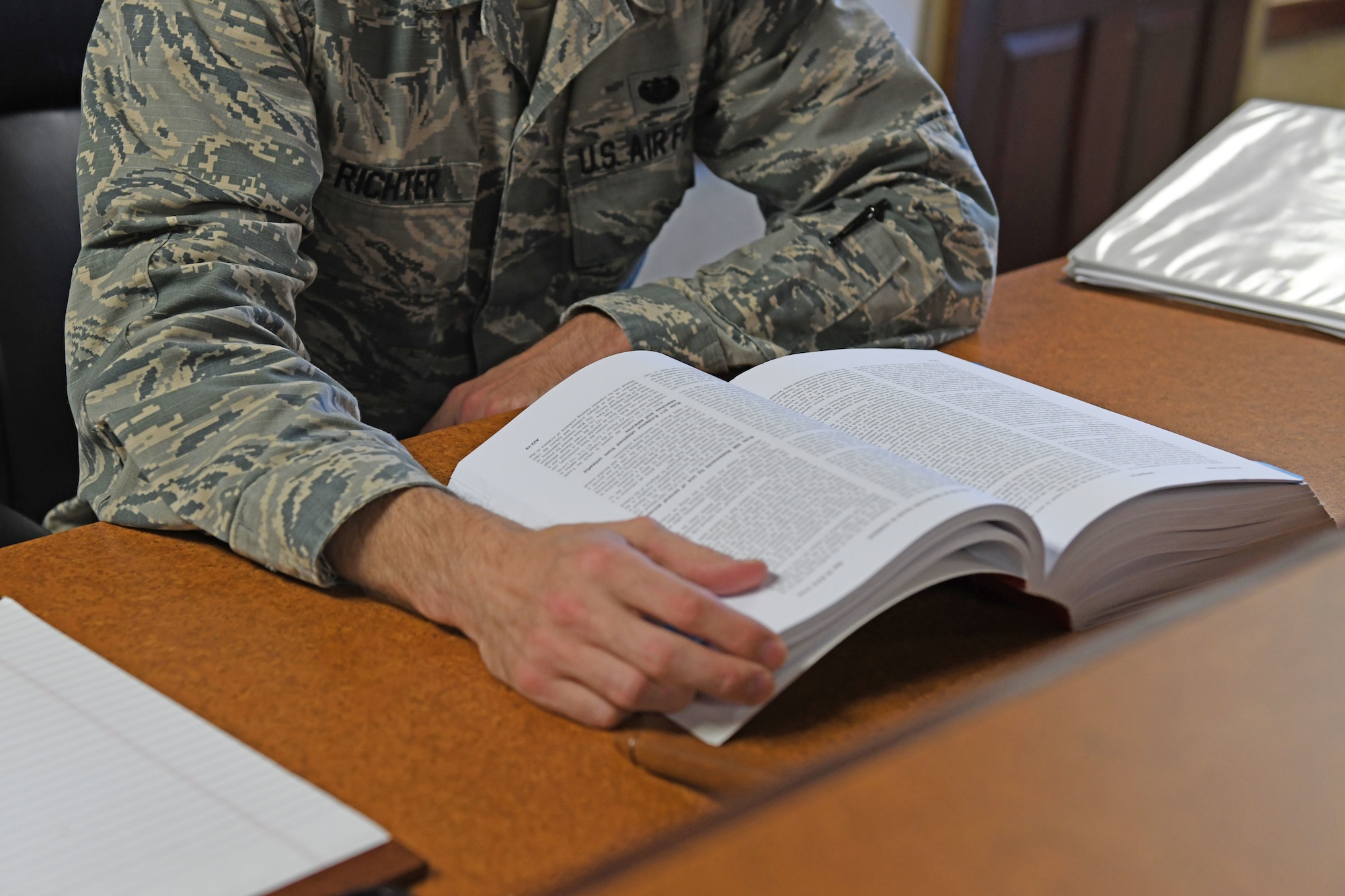 a man reads a book