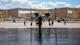 Airmen from the 355th Aircraft Maintenance Squadron taxi an A-10 Thunderbolt II into a hangar at Davis-Monthan Air Force Base, Arizona, Sept. 5, 2019. Assigned to the A-10 Demo Team, the aircraft received a vintage paint job, resembling a P-51 Mustang from the World War II era. (U.S. Air Force photo by Senior Airman Mya M. Crosby)