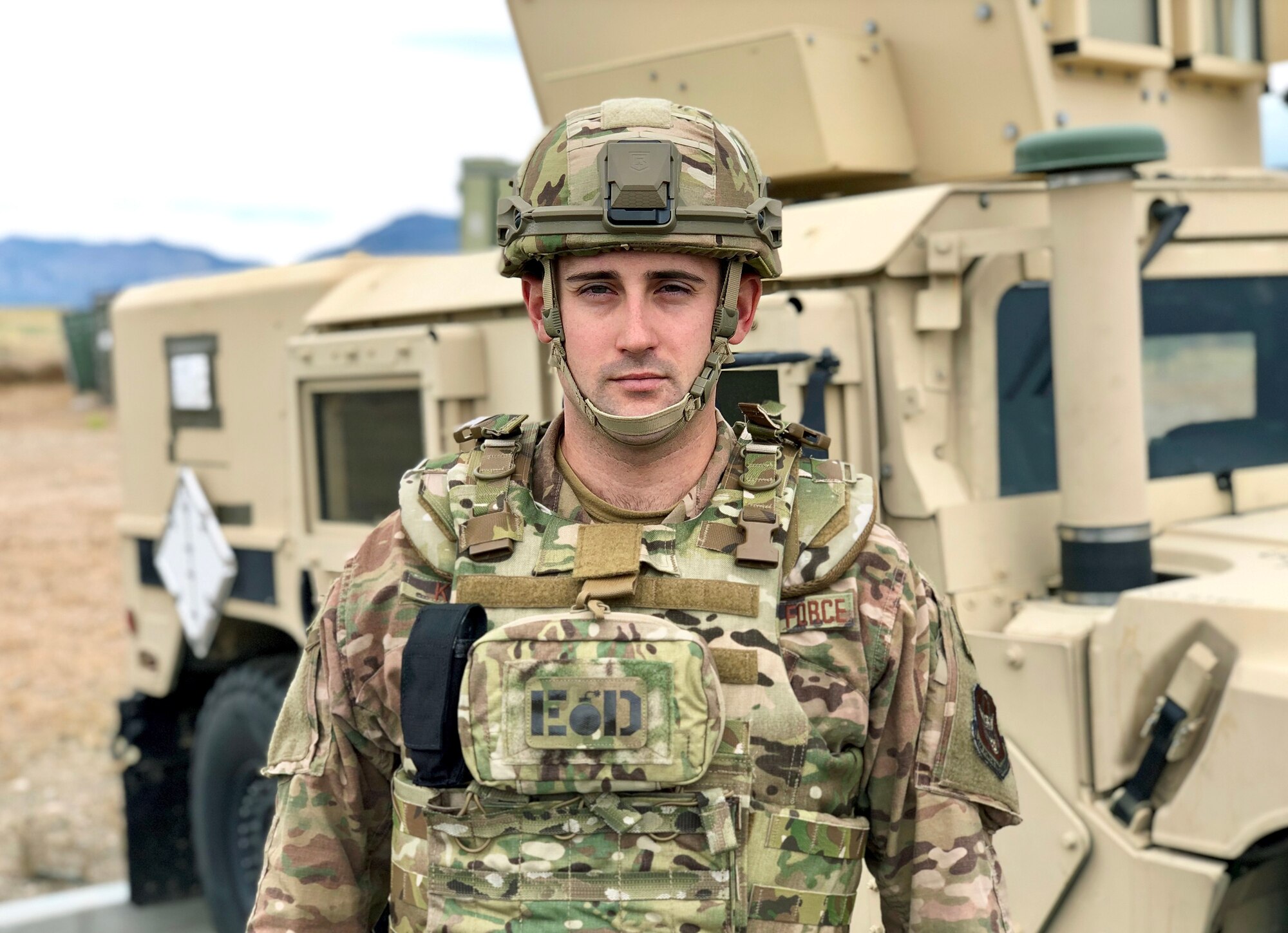 Senior Airman Wade Kirwan, explosive ordnance disposal technician in the 419th Civil Engineer Squadron