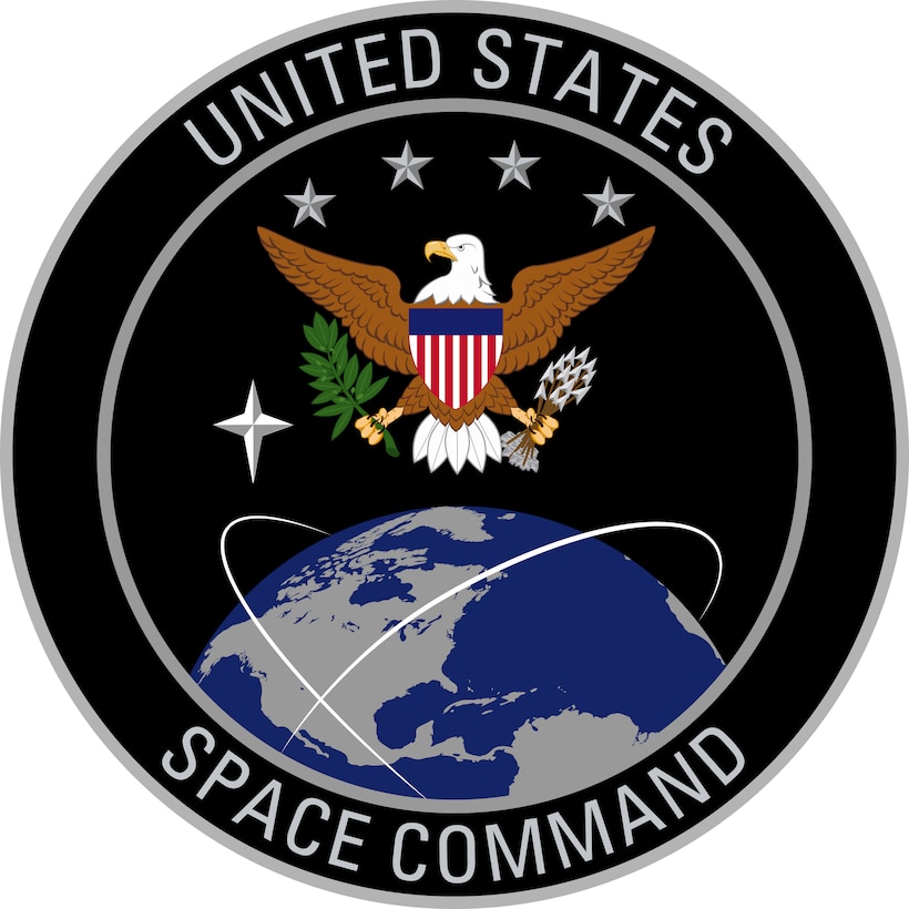 Logo with an eagle and a globe