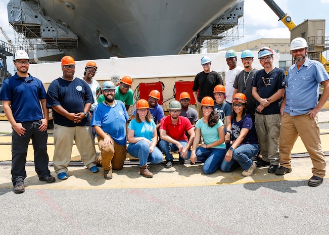 The following are the original crew from the very beginning of the project to the closing of the last box containing the system, and other notable names: Electrical Code 950: Amanda Herron, Jermone Rider, Veronica Outlaw, Torrey KcKinney, Lisa Defiore, Rahkeem Jackson, Mikeya Backus, Brett Hinton, Blesdimir Hernandez, Jason Whitford, Ronnie Wills, *Keona Bellamy,*Saige Berreto,*J’aira Davis, *Blair Balestino; Temp Service Code 990: David Stevens, Daniel Peak, Matthew Moskowitz, Ronald Hill, Christopher Blake, Lascelles Bond, Mattew Stephenson, James Robinson; Operations Code C300: Mike Robinson; and Carrier IC, Weapons, and Fire Control Code C271: Thomas Colasurdo and Mark Shewmaker. 
*Those with asterisks next to their names are apprentices