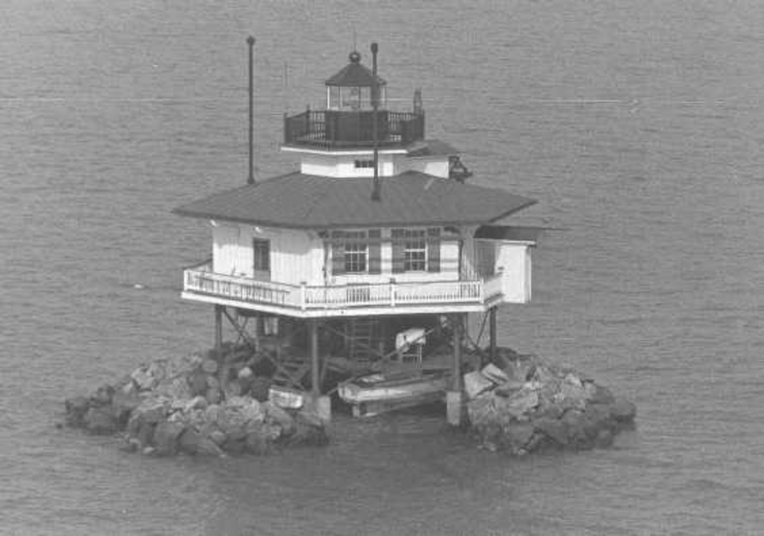 Fishing Battery Lighthouse in Fish Battery Island, MD, United