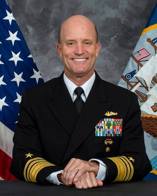 Vice Adm. William R. Merz, commander, U.S. 7th Fleet