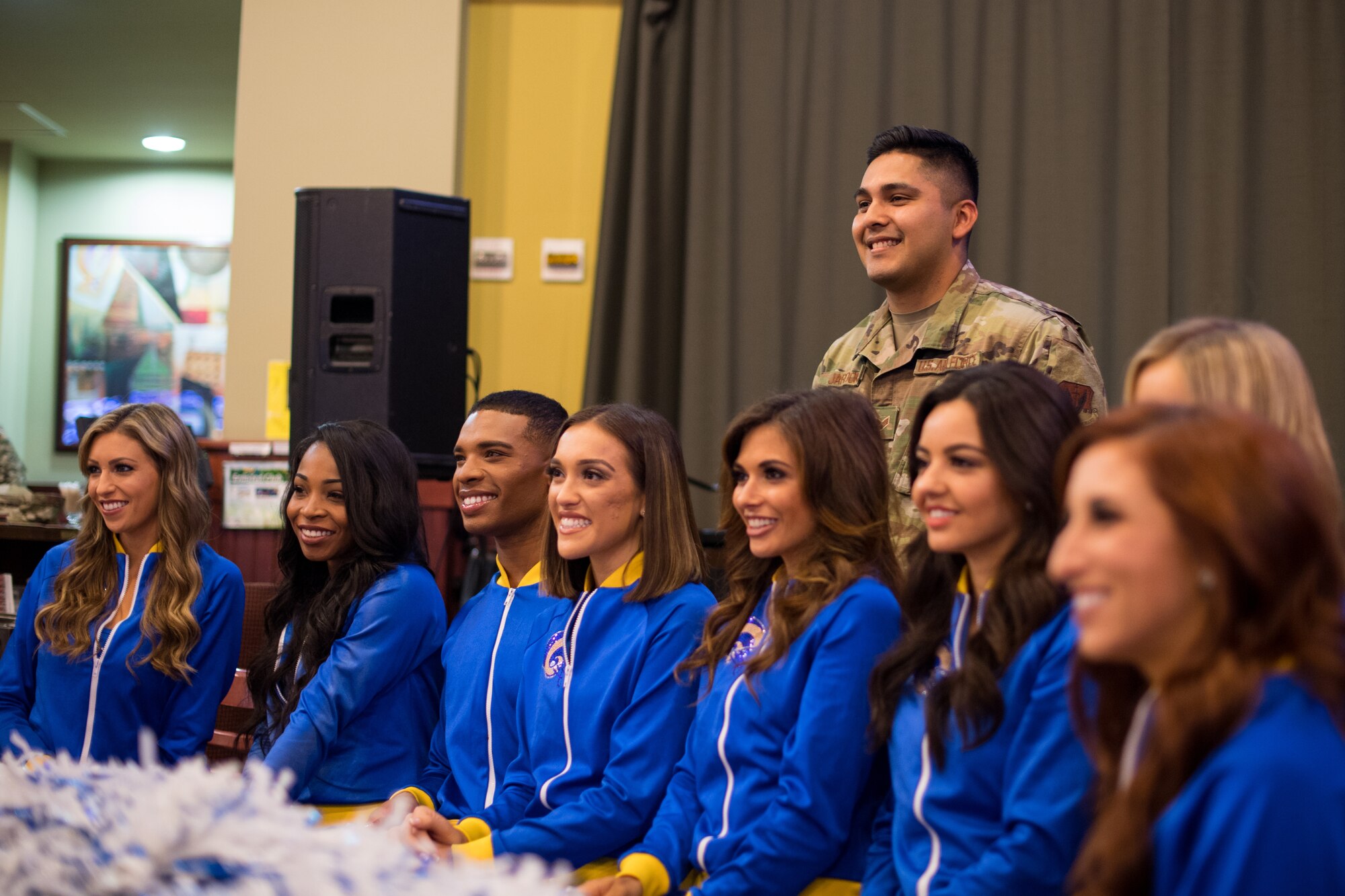 L.A. Ram's Cheerleaders visit Osan AB