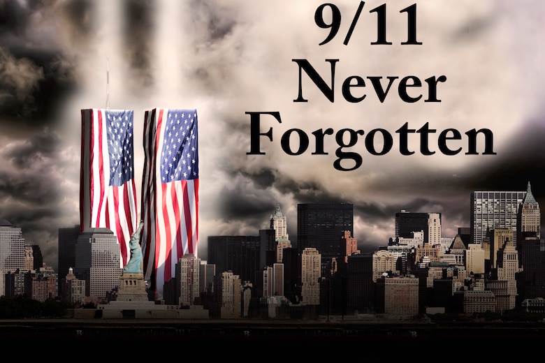 Grissom Air Reserve Base, Indiana lowered their flags to half-staff on the 9/11 anniversary as a symbol of respect for the nearly 3,000 people who died during the terrorist attacks Sept. 11, 2001.