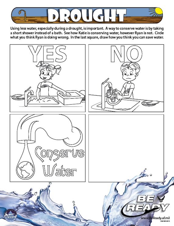 Activity Sheet Ages 4-7 on Drought